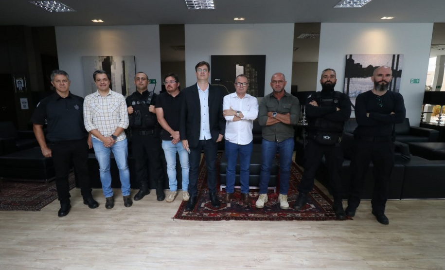 Secretário Hudson cumpre agenda em Maringá e se encontra com prefeito e forças de segurança