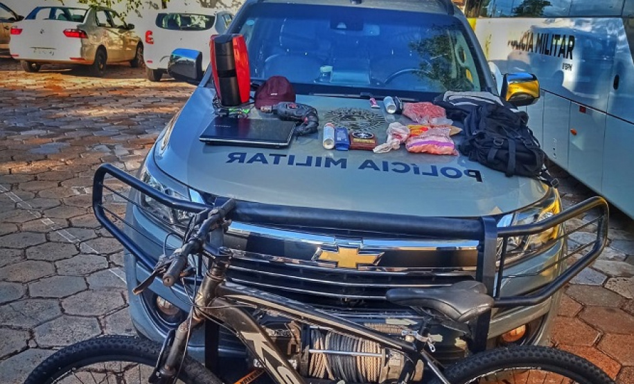 Ação integrada das polícias Civil e Militar recuperam objetos furtados e prendem suspeito em Loanda