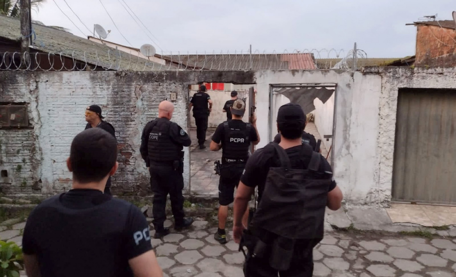 Operação das polícias Civil e Militar em Paranaguá mira grupo ligado a homicídios e tráfico
