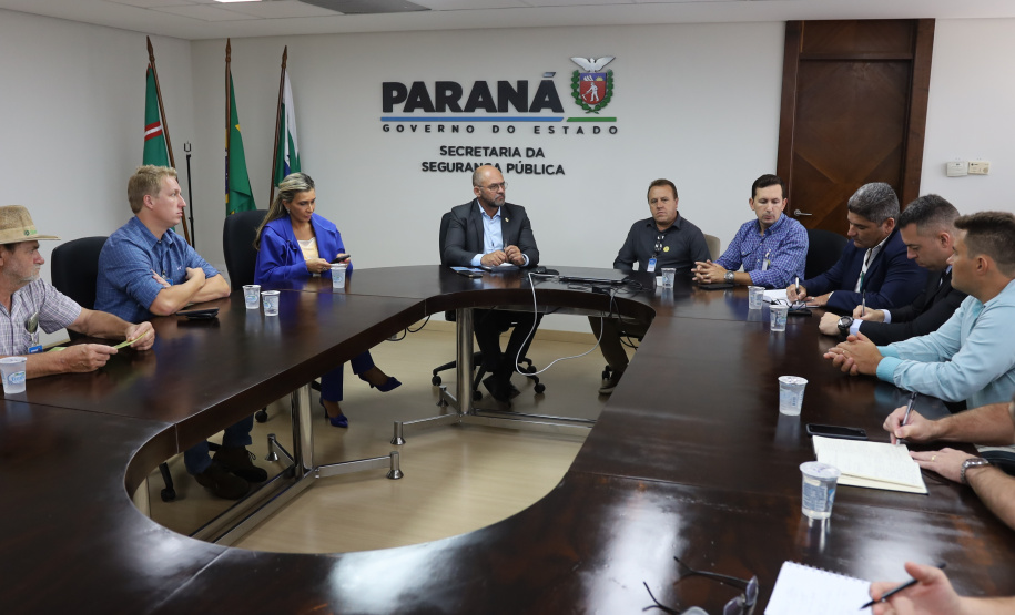 Secretário da segurança recebe deputada Flávia Francischini