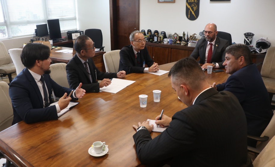 Secretário Hudson recebe Consulado do Japão, prefeitos e deputados em reuniões na Cidade da Polícia