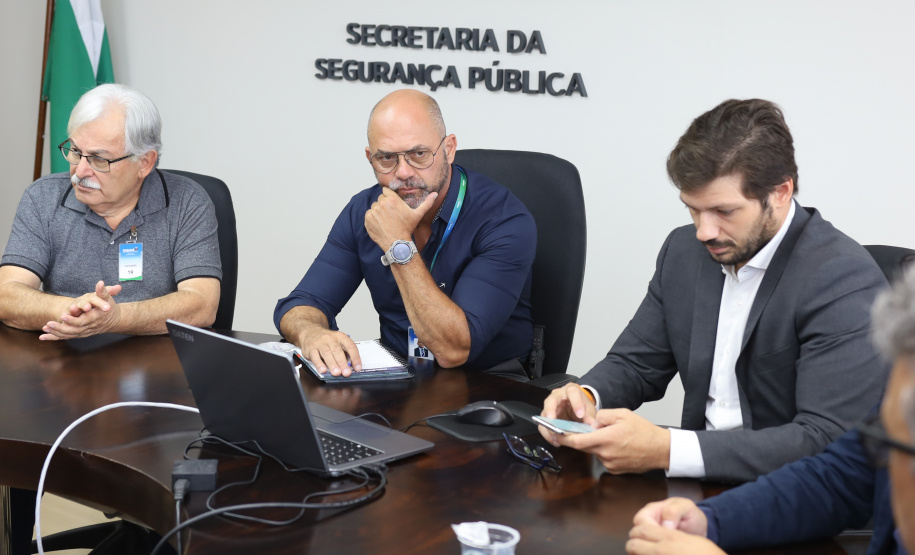 Secretário recebe Deputado Tiago Amaral e prefeitos de Mandaguaçu e Ribeirão do Pinhal