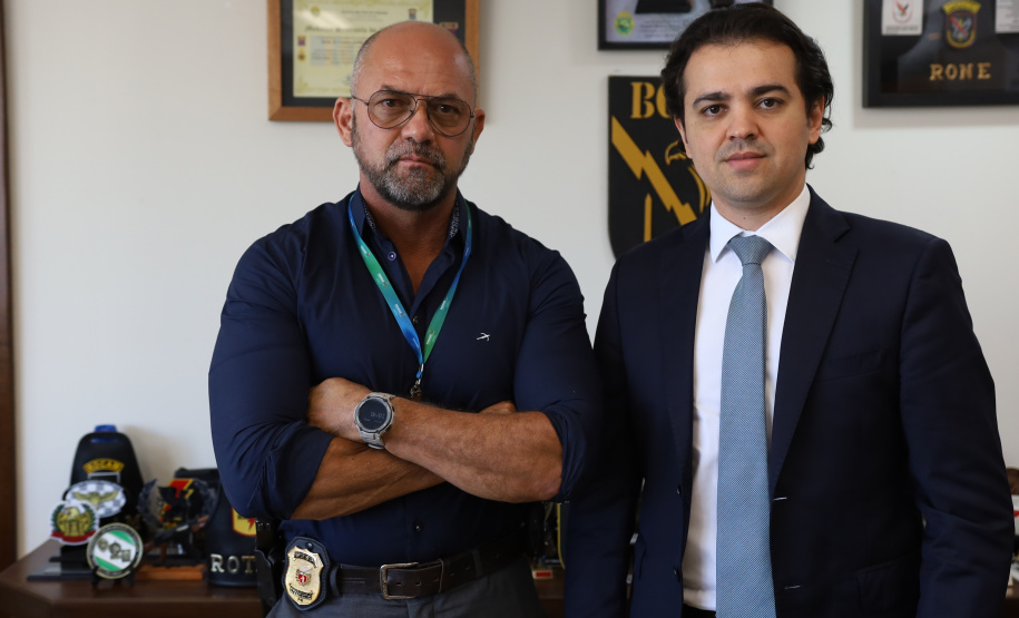 Secretário da Segurança Pública recebe visita do deputado Luiz Fernando Guerra