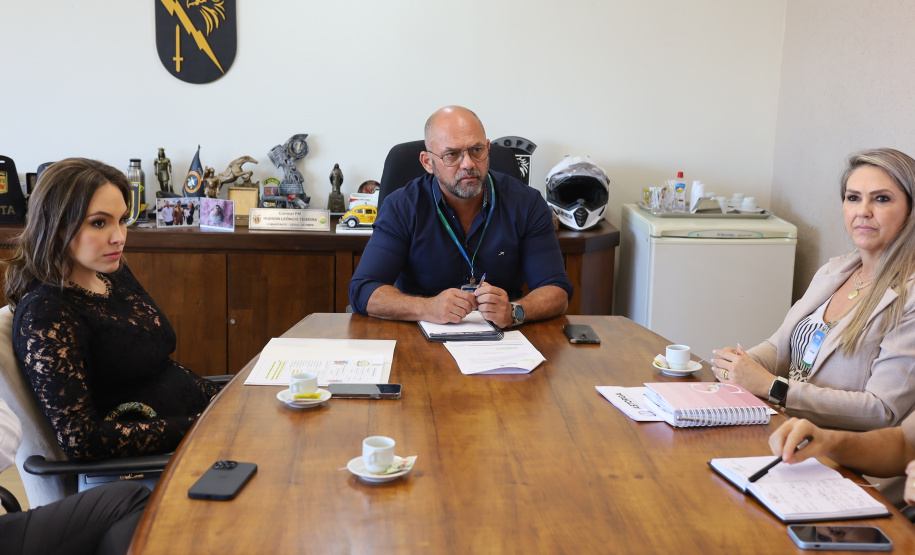 Secretário Hudson recebe a Deputada Estadual Maria Vitória e a prefeita de Astorga Suzie Pucillo