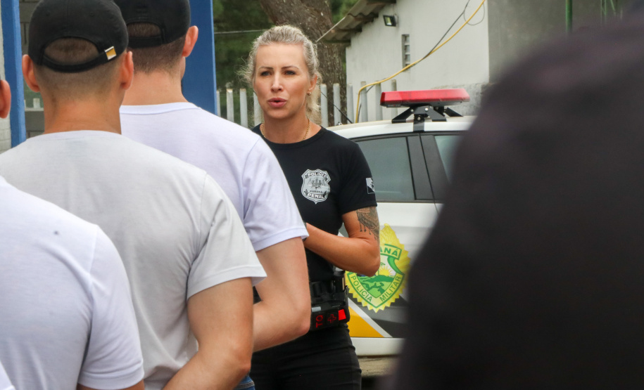 Integração: futuros praças da PM conhecem atuação da Polícia Penal no complexo de Piraquara