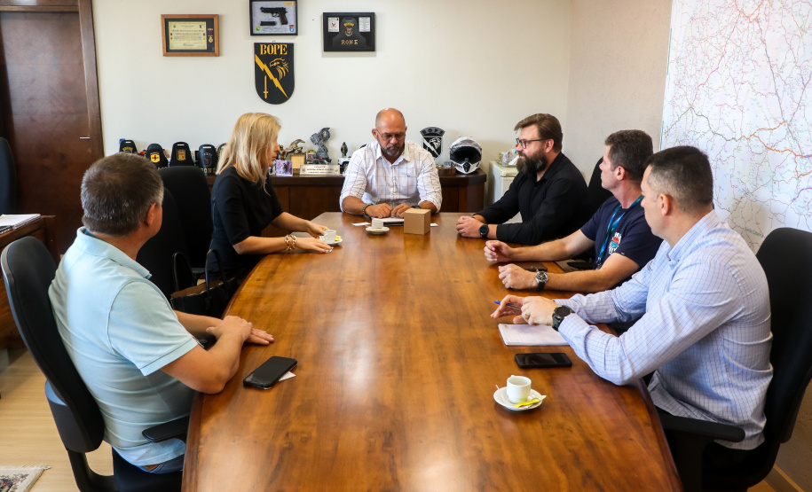 Secretário da Segurança Pública recebe visita da cônsul-geral da Polônia, Marta Olkowska