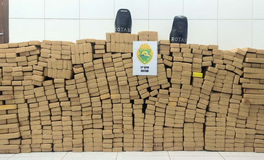 PMPR apreende mais de 570 quilos de drogas na Região Metropolitana de Curitiba