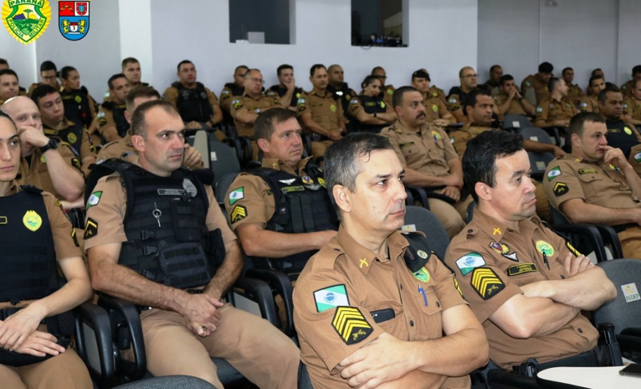 Policiais militares participam de instrução sobre procedimentos em local de crime e uso de força letal