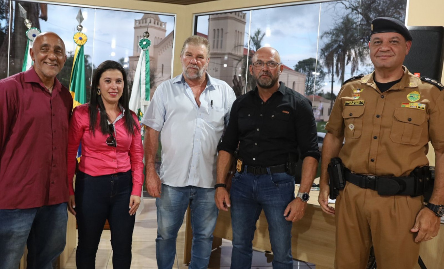 Secretário Hudson participa de posse da nova diretoria do Conseg Tibagi