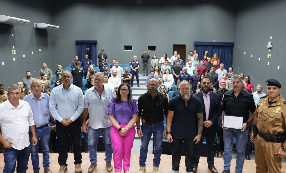 Secretário Hudson participa de posse da nova diretoria do Conseg Tibagi