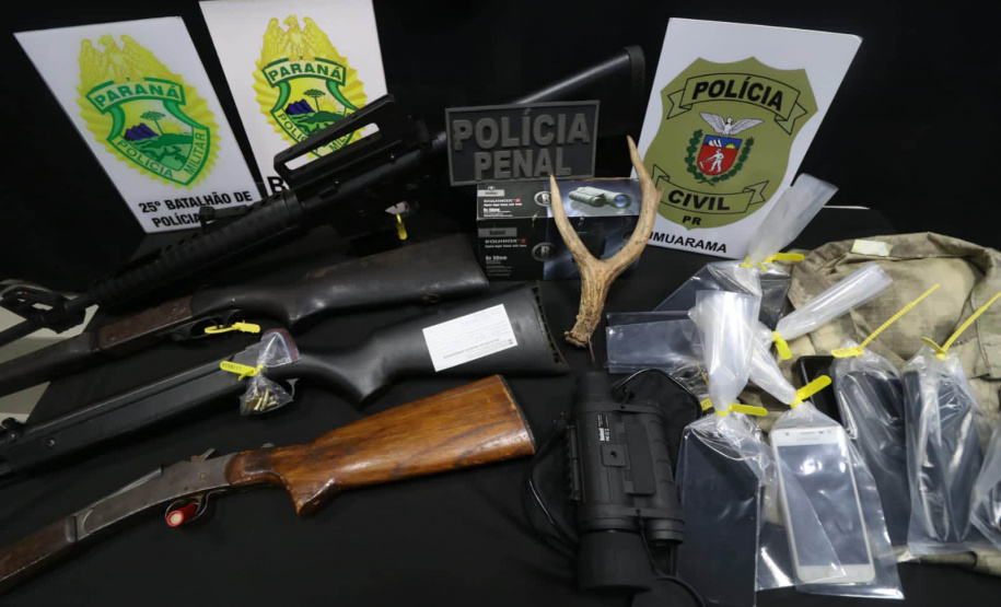 Operação integrada das forças de segurança prende sete pessoas em Umuarama