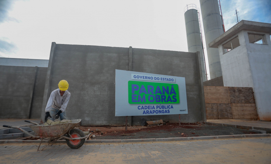 Obra da nova Cadeia Pública de Arapongas chega a 83% de execução
