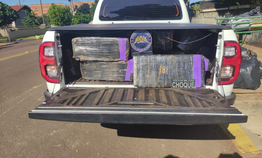 Polícia Militar apreende 1,5 tonelada de droga e munições no Oeste