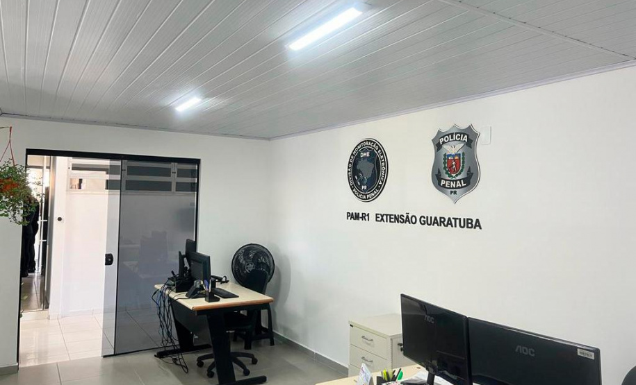 Polícia Penal inaugura posto de atendimento de monitoração eletrônica em Guaratuba