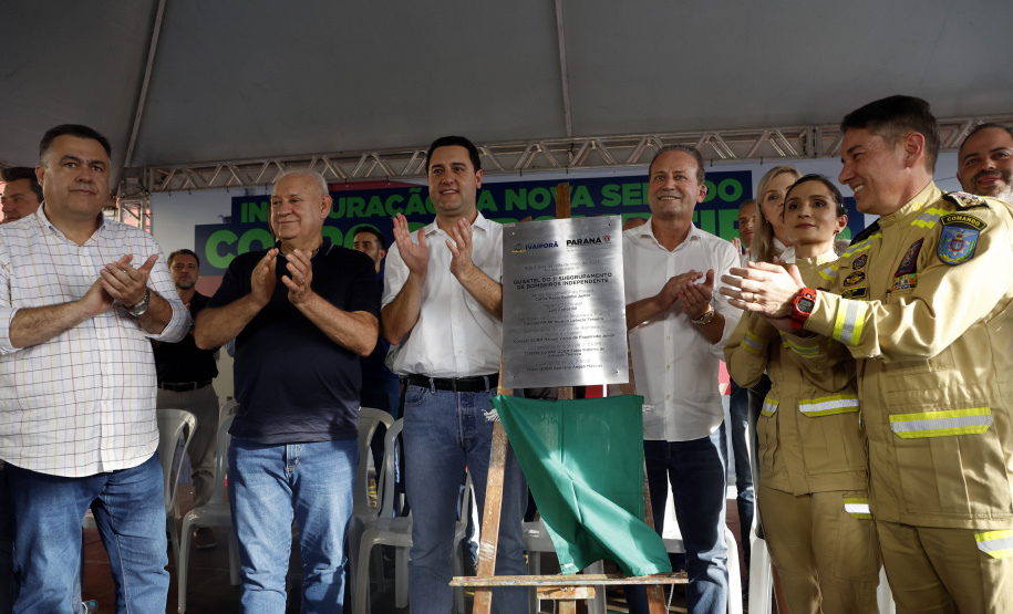 Governador inaugura sede do Corpo de Bombeiros e libera novos investimentos para Ivaiporã