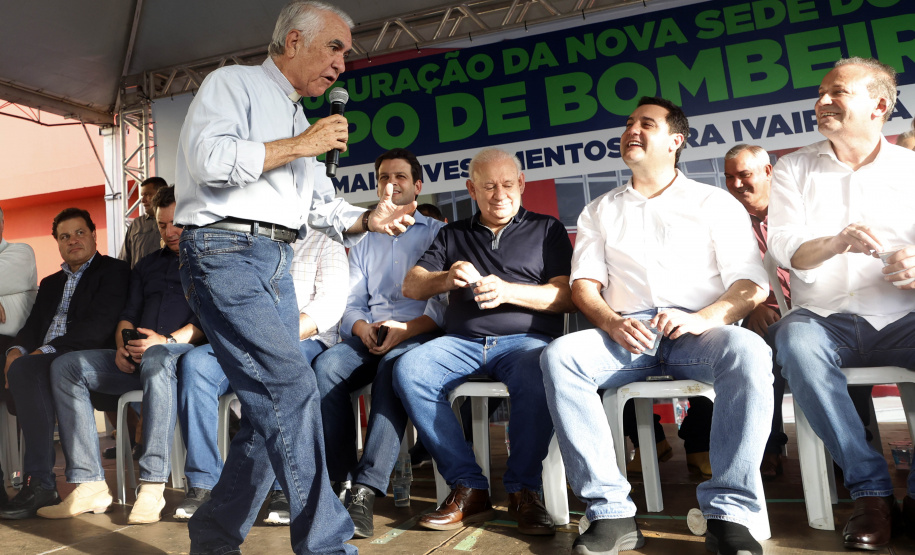 Governador inaugura sede do Corpo de Bombeiros e libera novos investimentos para Ivaiporã