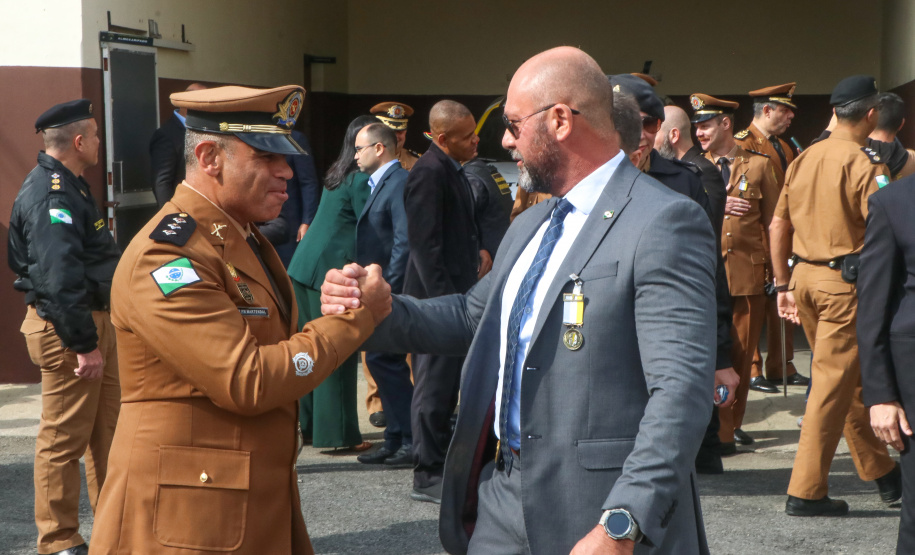 PM homenageia autoridades civis e militares nos dois anos da unidade policial de motocicletas