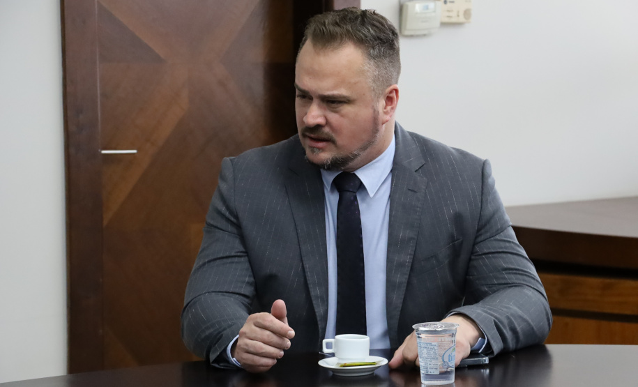 Secretário Hudson recebe Deputado Estadual Alisson Wandscheer