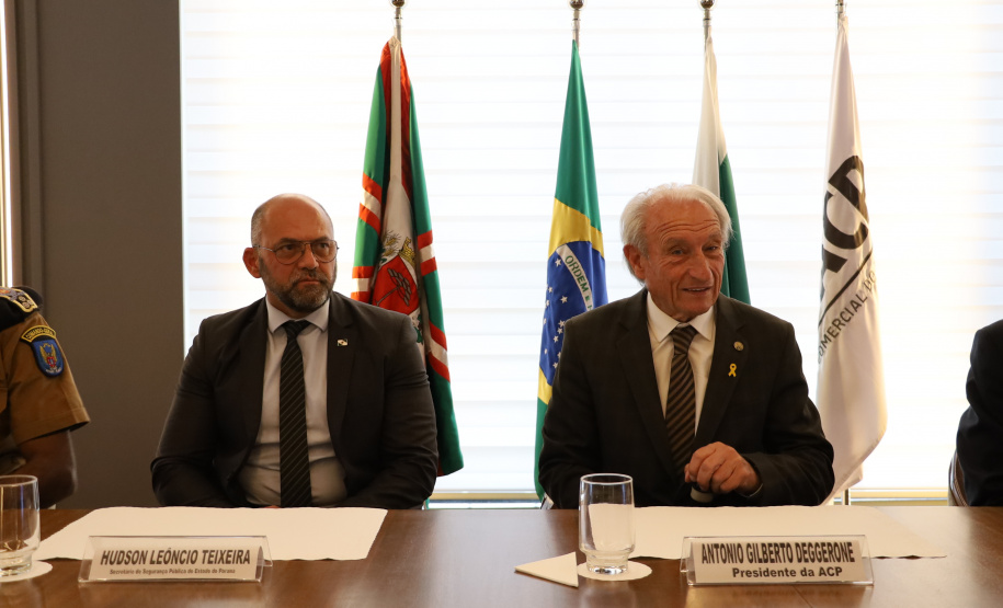 Segurança Pública se reúne com presidência da Associação Comercial do Paraná