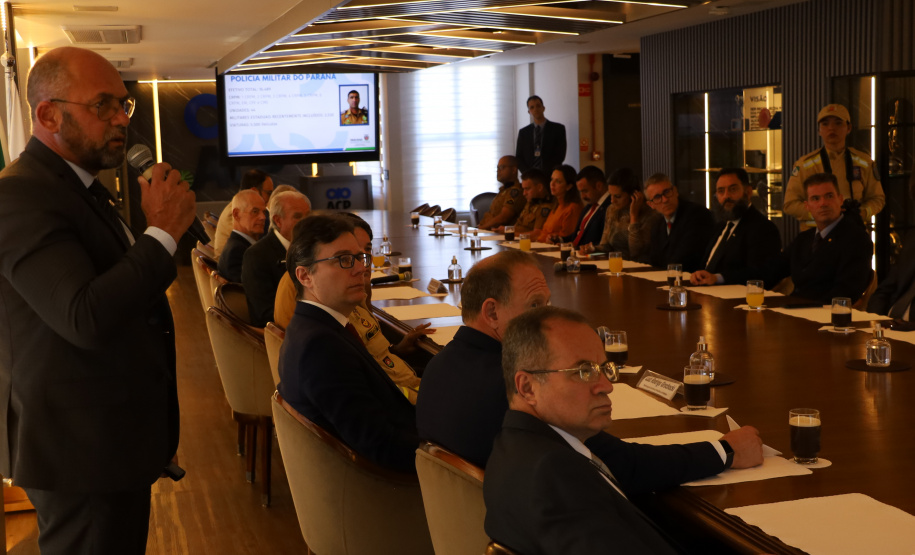 Segurança Pública se reúne com presidência da Associação Comercial do Paraná