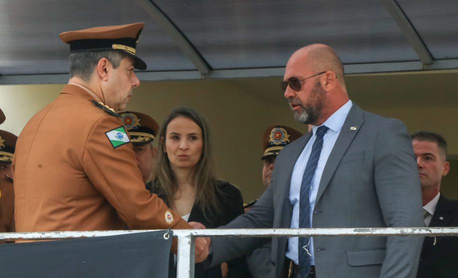 PM homenageia autoridades civis e militares nos dois anos da unidade policial de motocicletas