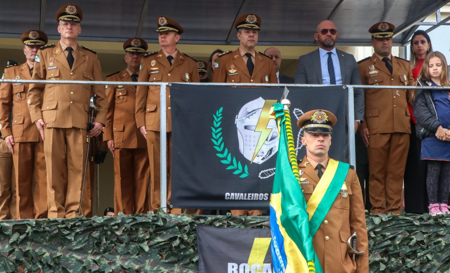 PM homenageia autoridades civis e militares nos dois anos da unidade policial de motocicletas