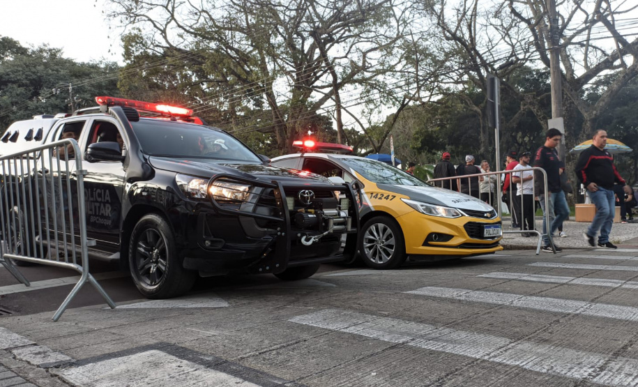 Policiamento reforçado garantiu segurança durante clássico do futebol paranaense