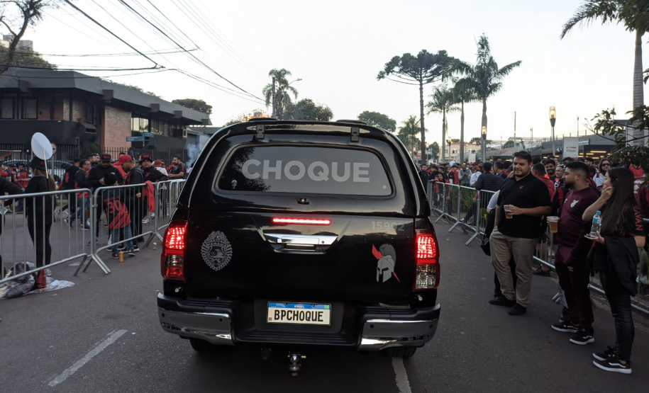 Policiamento reforçado garantiu segurança durante clássico do futebol paranaense