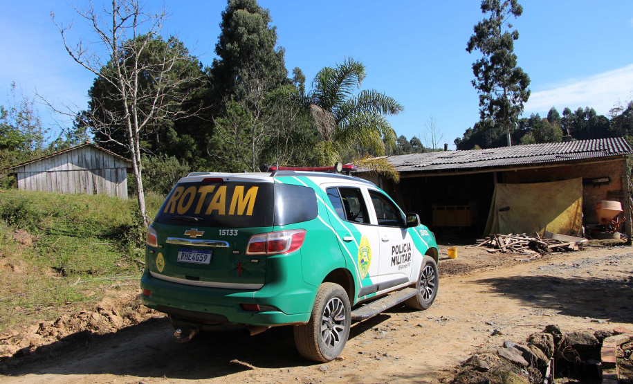 Polícia Militar apreende madeira ilegal durante operação no Sul do Paraná
