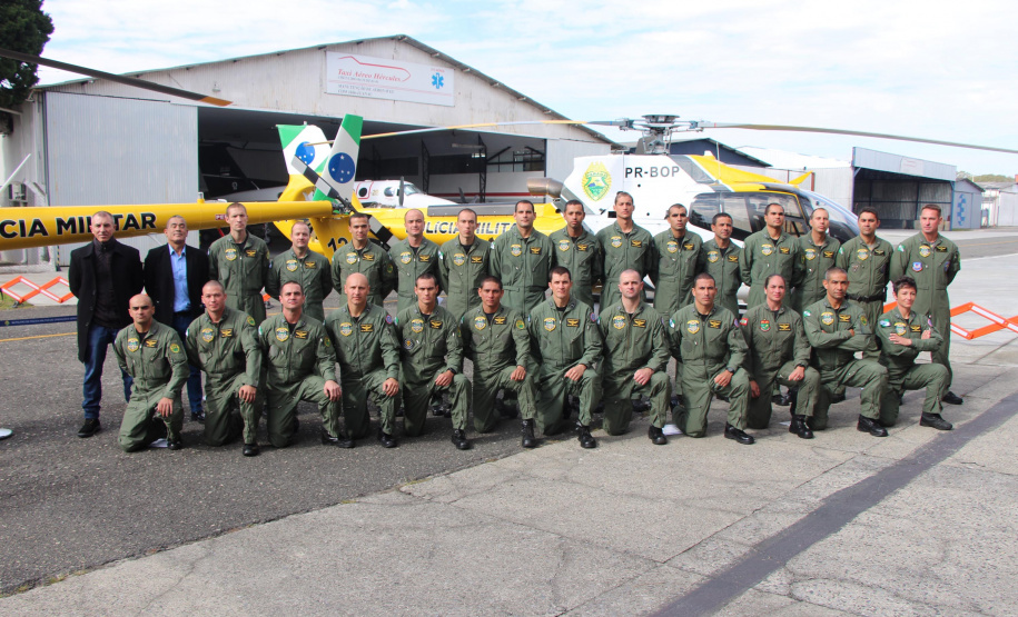 Unidade aérea da Polícia Militar forma novos operadores aerotáticos