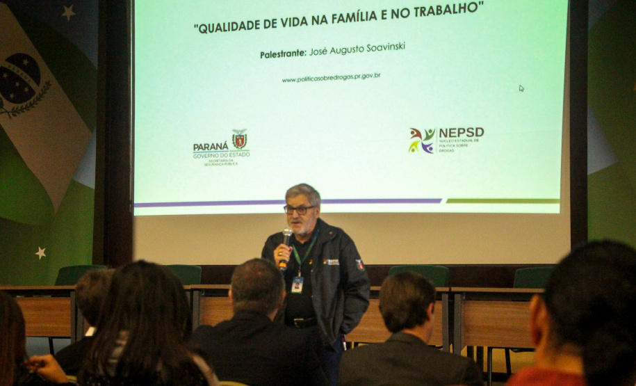Abertura institucional do Junho Paraná sem Drogas reuniu servidores no auditório da Sesp