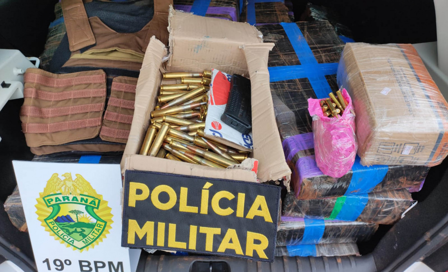 Polícia Militar apreende mais de mil munições de fuzil em São José das Palmeiras, no Oeste