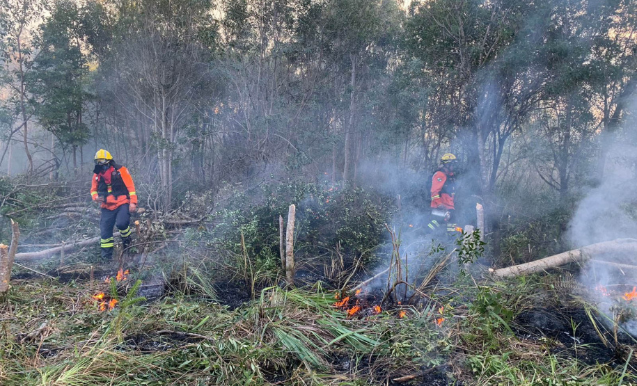 Com apoio do Simepar, Corpo de Bombeiros lança operação contra incêndios florestais no Paraná