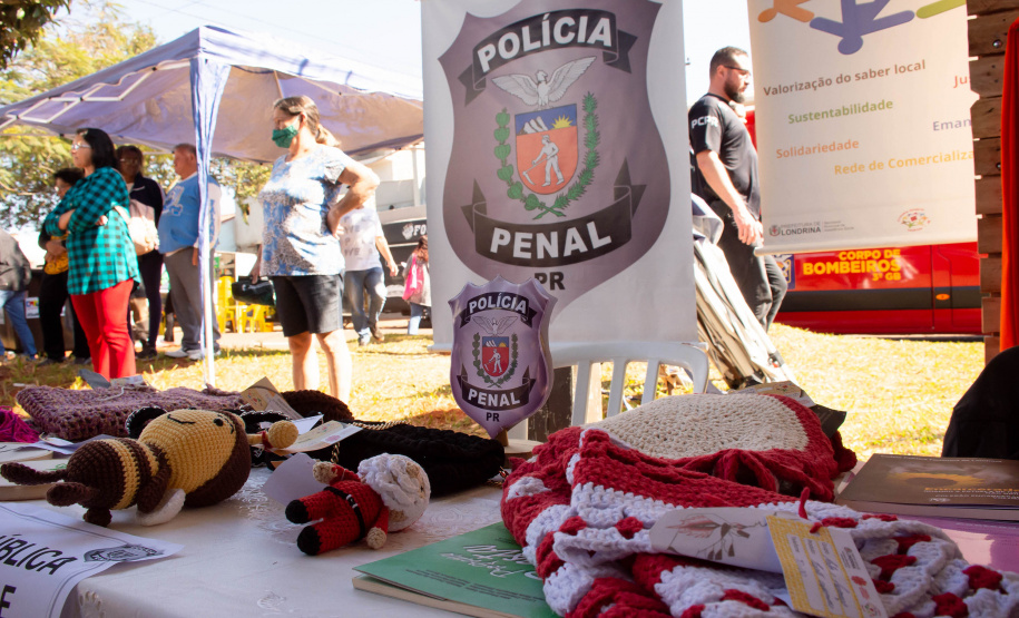 Polícia Penal expõe trabalhos de detentos de Londrina na feira Paraná em Ação