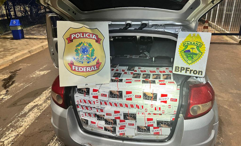 Polícia Militar apreende 1,3 mil pacotes de cigarros em duas ações
