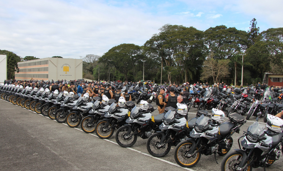 PMPR promove passeio motociclístico em alusão aos 169 anos da instituição