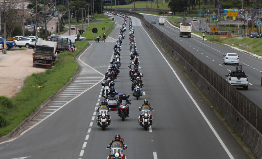 PMPR promove passeio motociclístico em alusão aos 169 anos da instituição