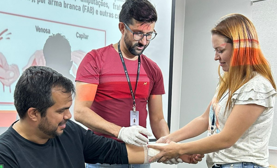 Polícia Penal capacita 35 agentes em curso de primeiros socorros na regional de Maringá