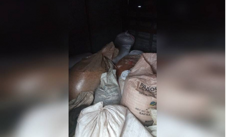 Polícia Militar apreende 7 toneladas de grãos de soja furtados em Paranaguá