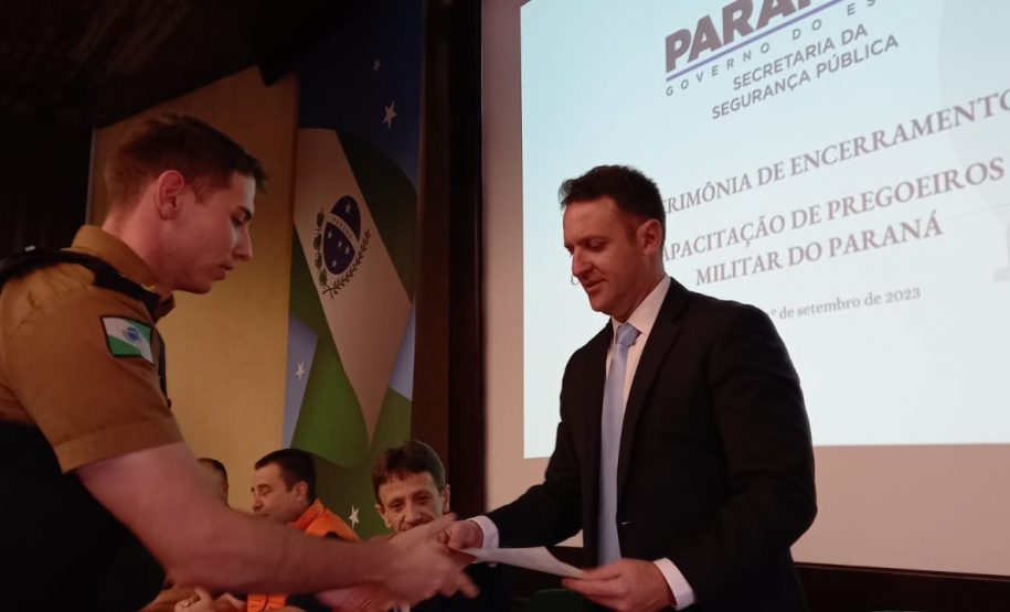 Sesp forma 28 policiais militares em Curso de Capacitação de Pregoeiros