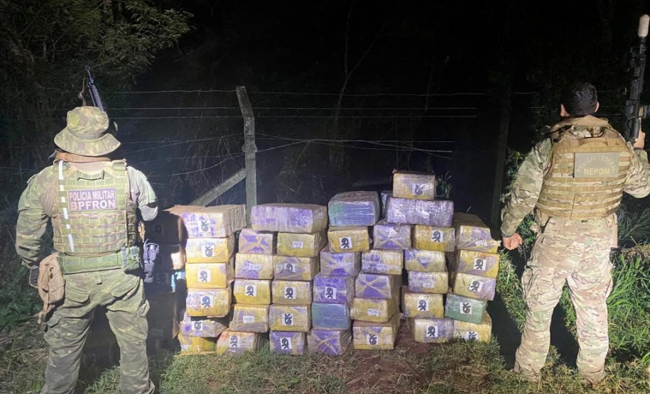 BPFron apreende 868,500 kg de maconha em Guaíra