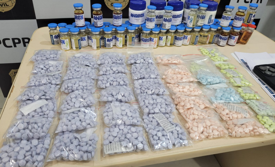 PCPR prende homem em flagrante por comércio ilícito de anabolizantes em Jandaia do Sul