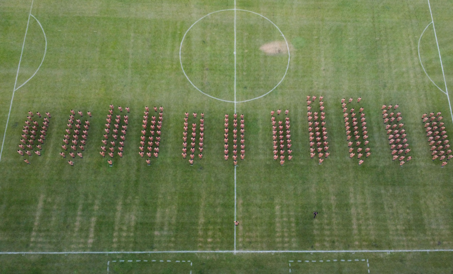 PM completa formatura história com 319 soldados que vão reforçar o Oeste e Sudoeste