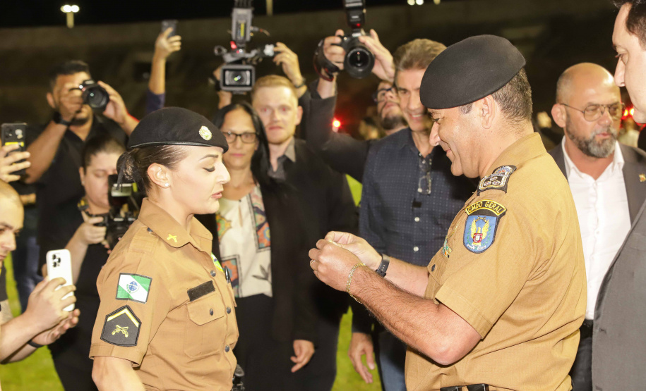 PM completa formatura história com 319 soldados que vão reforçar o Oeste e Sudoeste