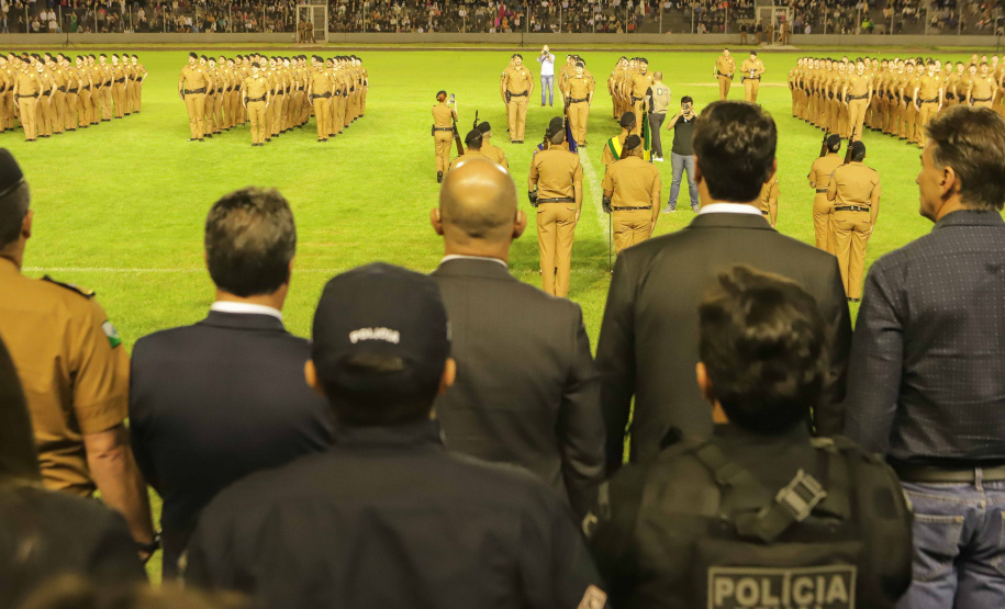 PM completa formatura história com 319 soldados que vão reforçar o Oeste e Sudoeste