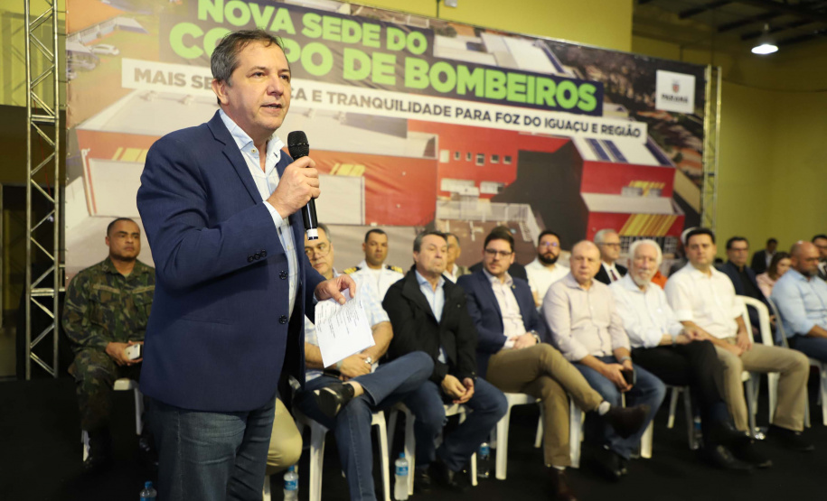 Governador inaugura nova sede do Corpo de Bombeiros de Foz do Iguaçu, a maior do Estado