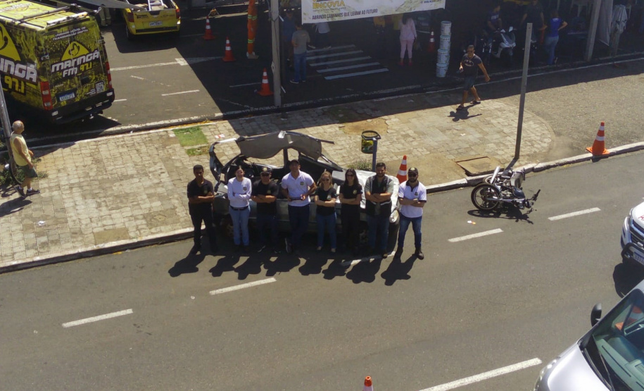 Unidade da Polícia Científica de Maringá participa de atividades em alusão ao Dia Nacional do Trânsito