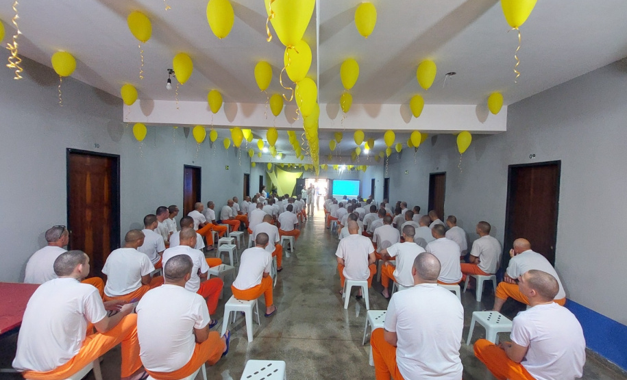 Setembro Amarelo: Ação voltada aos custodiados é realizada na Penitenciária Industrial Marcelo Pinheiro, em Cascavel
