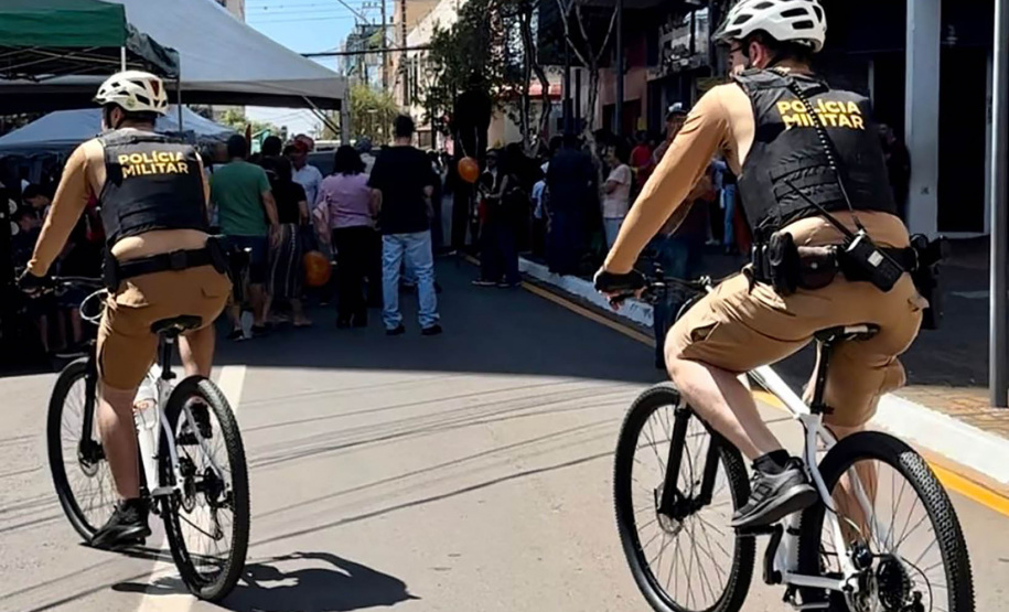 Polícia Militar retoma patrulhamento com bicicletas em Londrina