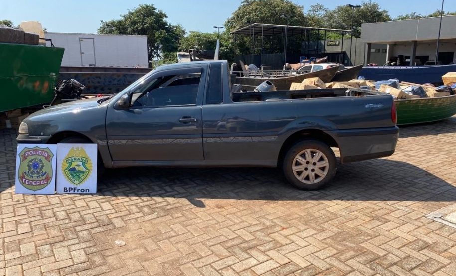 Ação conjunta entre PM e PF na região de fronteira resulta na apreensão de 1,2 mil caixas de cigarros